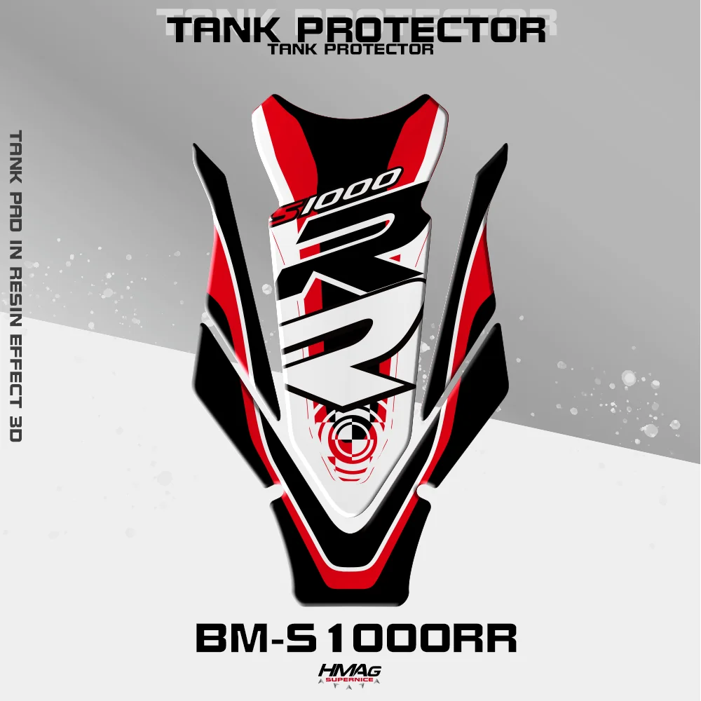 

For BMW S1000RR S1000 HP4 3D Fuel Tank Sticker Protection Decal Motorcycle Fuel Tank Pad Cover Protector