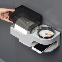 toliet paper rolls holder with ashtray punch free waterproof tissue box wall mounted tissue box for shelves for toilet toilet