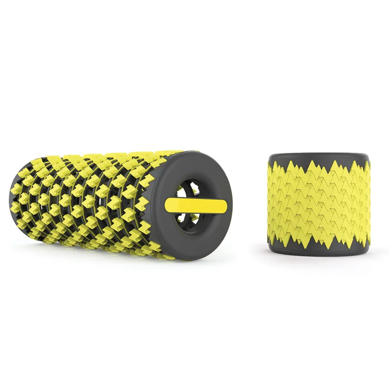 

2pcs 35cm telescopic yoga column foam axis roller fitness portable muscles relax hollow Muscle Massage Roller for Fitness