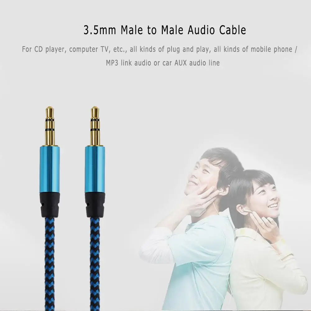 1 м 3 5 фута мм штекер-штекер автомобильный аудиокабель позолоченный штекер