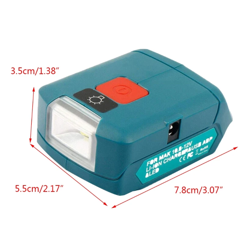 Наружный перезаряжаемый фонарик F1FC с входом постоянного тока 12 В 1 А для 10 8-12