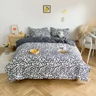 Леопардовым Узором пододеяльник 220x240 Наволочка 3 шт., 175x220 Стёганое одеяло крышка, 200x230 покрывало, Queen Комплект постельного белья королевского размера 2020