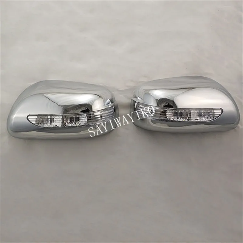 

Rear view mirror cover for Toyota wish 2003 2004 2005 2006 2007 Novel style 2PCS ABS Chrome plated door mirror covers with Led
