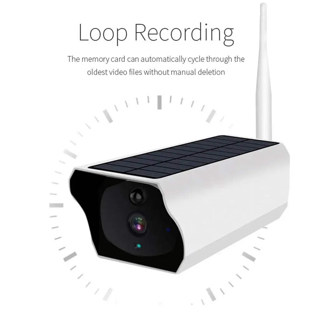 

For UBELL APP DC08 Low Power Solar Wireless WiFi 1080P HD Security Surveillance Camera IP66 Waterproof Camera Without Battery