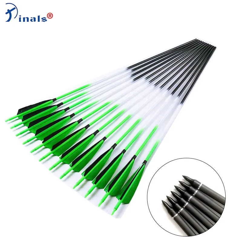 

Archery Spine 300 340 400 500 600 ID6.2mm Carbon Arrow Shafts For Compound Recurve Bows And Longbow
