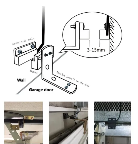 

Tuya Smart Life Garage Door Sensor Opener Controller WiFi Switch Amazon Alexa Echo Google Home DIY Smart Home App Alert No Hub