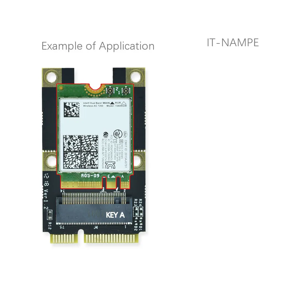 Адаптер NGFF M.2 для Intel AX200 8265 7260 8260 9260 3165|Сетевые карты| |