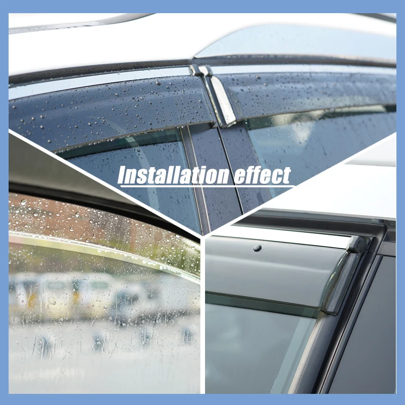 For TOYOTA Previa/Hlghlander/Kluger/ Corolla EX/Crown/Rain Guard/Guard Smoke Window Rain Wind Visor 4Pcs/1 Set 2001-2014 |