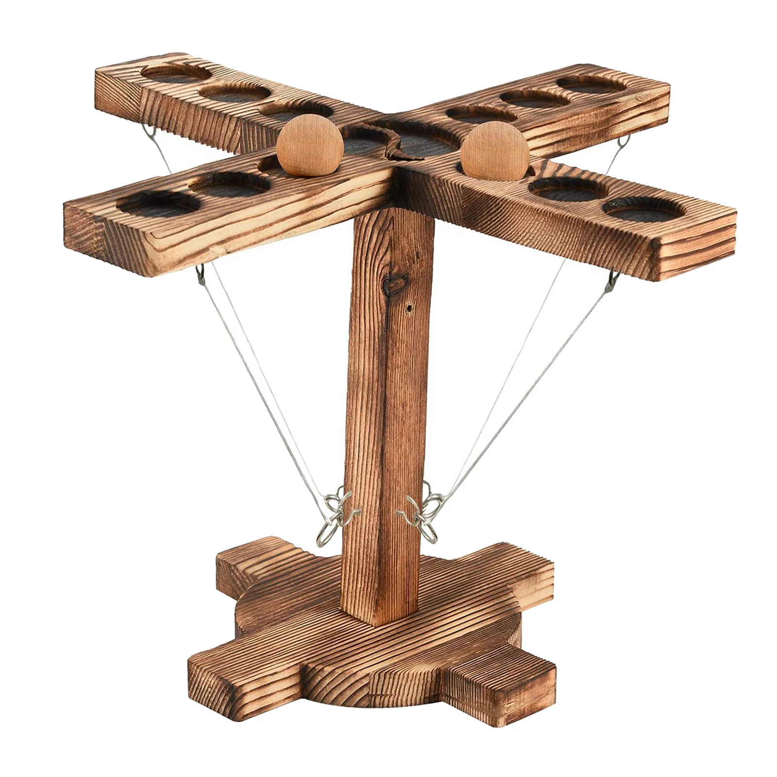 

Wood Hook and Ring Toss Game Party Game Throw Game Toys for Adults and Kids