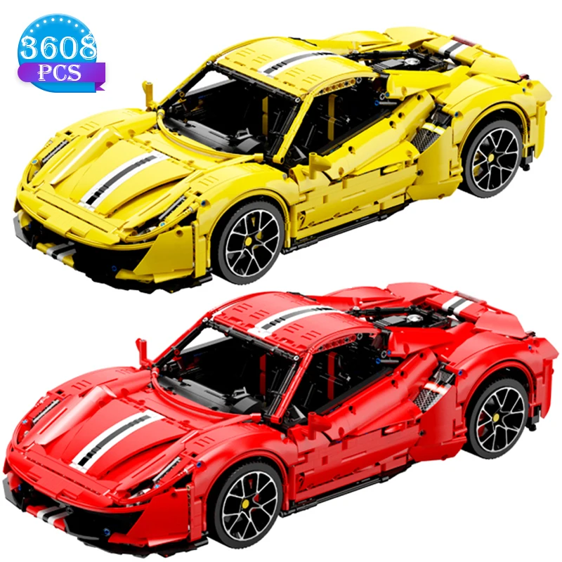 

Technical Expert Sports Car Building Blocks Famous Super Racing Vehicle Bricks Assembly Model Set Toys for Children Boys Gifts