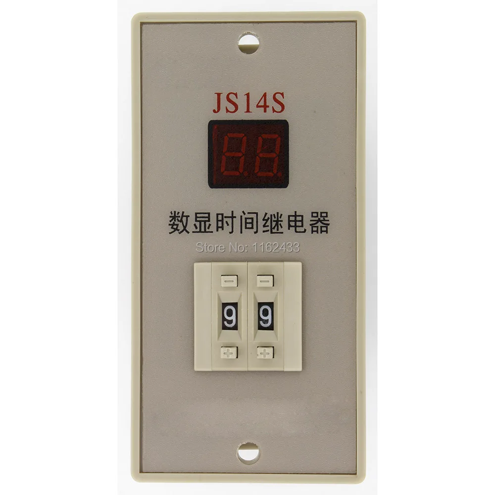 JS14S 2 DC 12V 99s on delay DPDT time relay series 12VDC timer|delay timer|time relayseries |