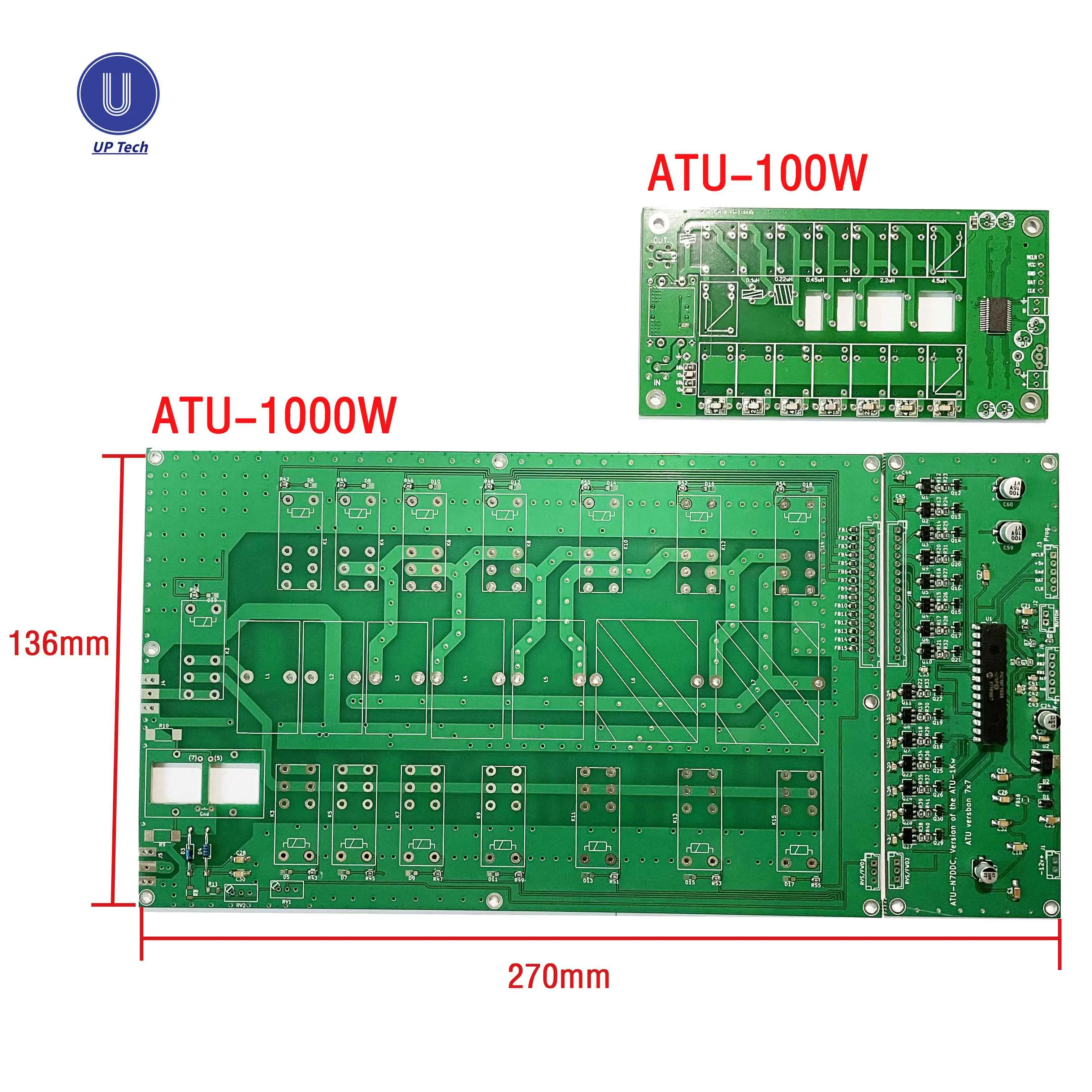 Sintonizador de antena autom&aacute;tico, KIT de bricolaje, ATU-1000, ATU1000, ATU-1KW, ATU1000W, 7x7 (ATU-1000W por N7DDC)-2