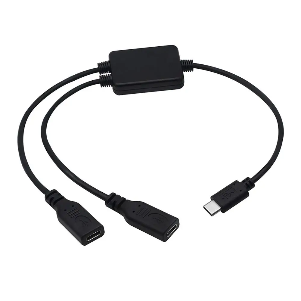 Многофункциональный штекер USB 2 в 1 Type 3 C на гнездо x USB-C адаптер для зарядки и