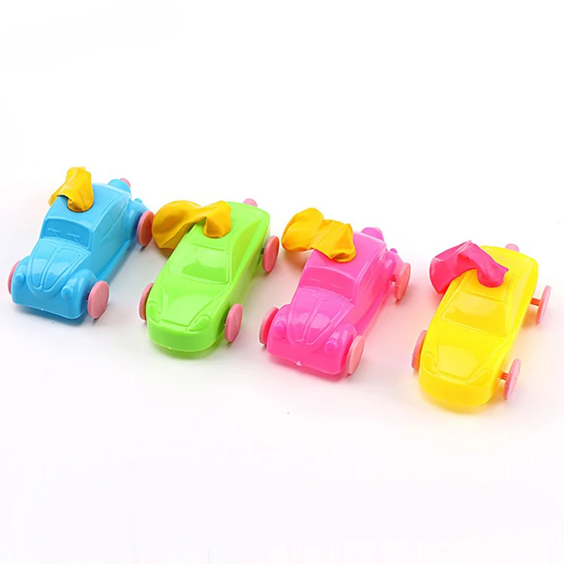 

1PCS DIY Balloon Powered Car Recoil Force Science Technology Experiment Students Toys Balloon Car Educational Toy Random Color