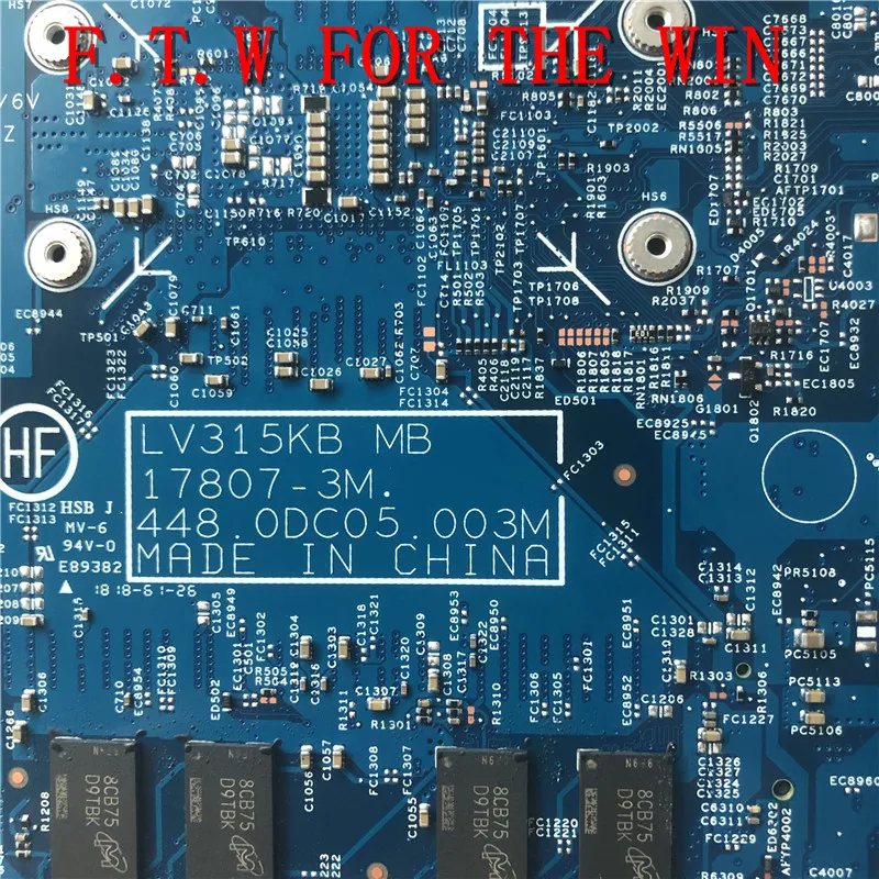 Billig MB 5B20Q60093 Para Lenovo V330-15IKB Laptop Motherboard I7-8550U RAM 4G LV315KB MB 17807-3M REV:F DDR4 100% Probado