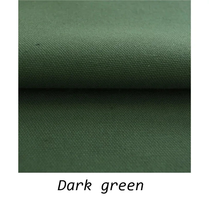 Dark Green 50 см* 150 см хлопок плотная парусиновая ткань, ручная работа DIY лоскутное шитье мешок рисование на ткани холст - Цвет: Dark Green