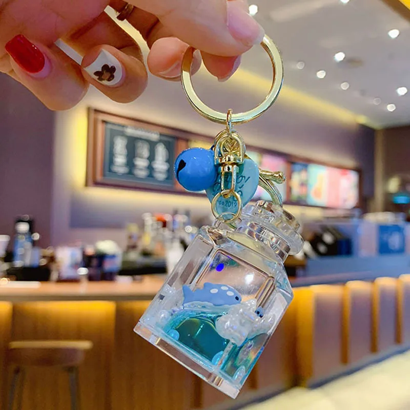 ZZ - 13 Модные морские животные клоун Дельфин пингвин кукла брелок Звездное жидкий кристалл зыбучий песок брелоки для женщин сумка Ювелирные изделия - Цвет: ZZ - 13