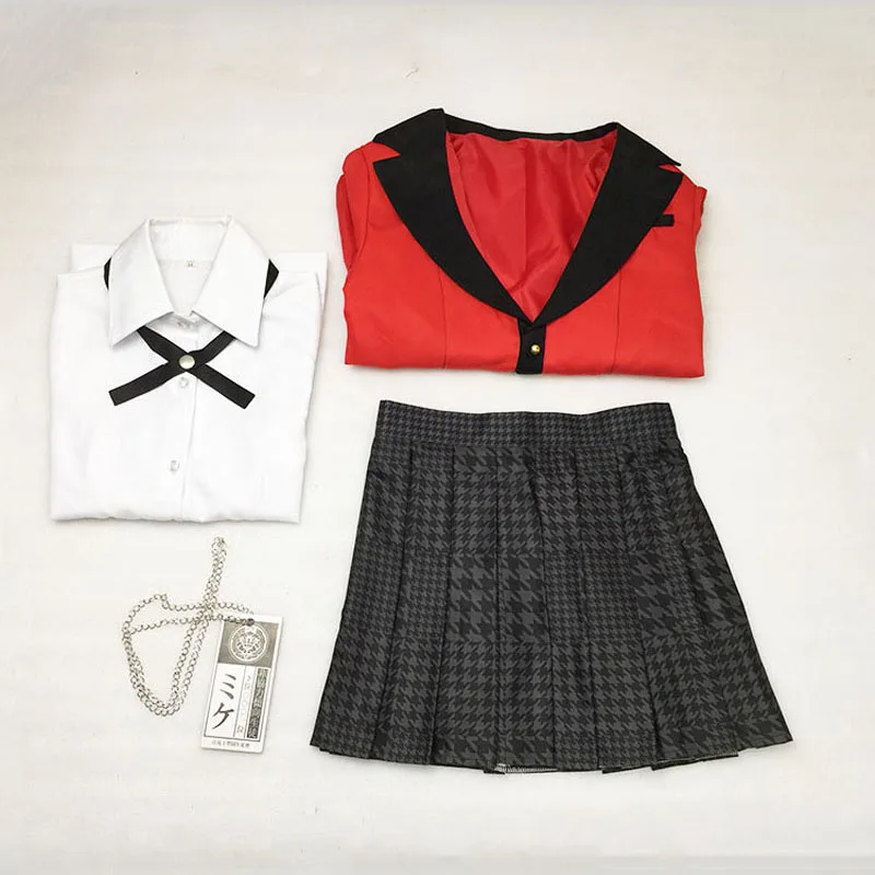 

Anime Cosplay Costumes Anime Kakegurui Yumeko Jabami Japanese School Girls Uniform Cosplay Suit Wig Halloween Costumes for Women