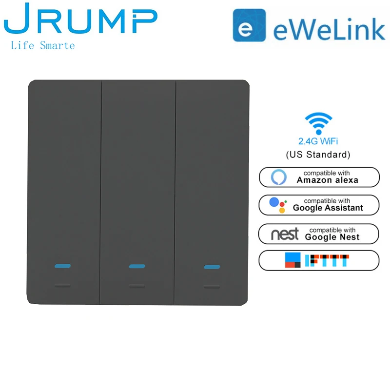 Великобритания/ЕС WI-FI класса люкс Кнопка умный переключатель приложение