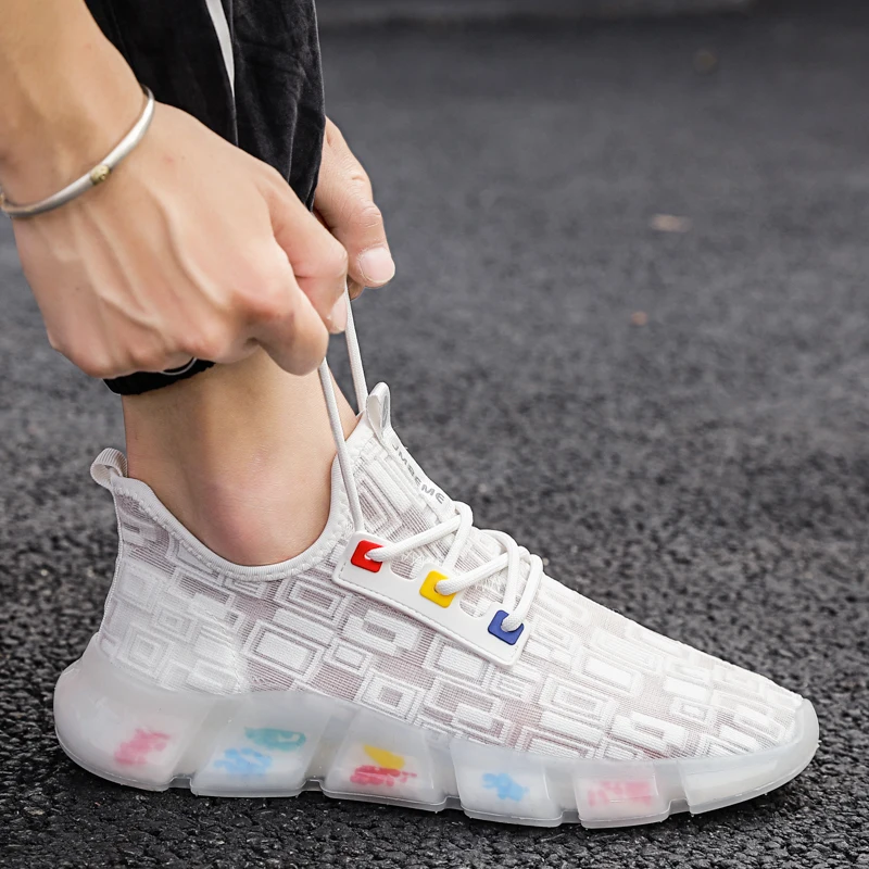 

2021 New Walking Jogging Sneakers Man Green Youth Sport Men Shoes Luxury Brand Boys Running Shoes Non-Slip Athletic Shoe Man