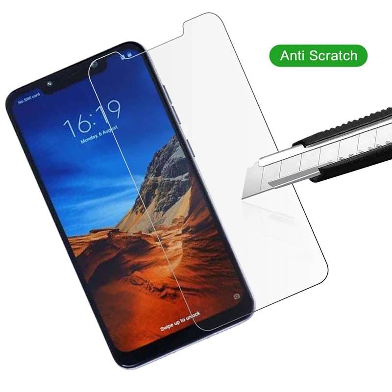 Защитное стекло закаленное 9H HD для Xiaomi Pocophone F1/Redmi 5 Plus/6 Pro/Note 4/4X/5A Prime/Note Pro |