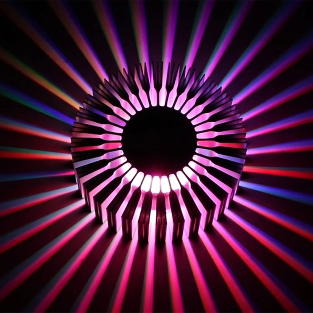 [DBF] Новинка Подсолнух алюминиевый 3W RGB светодиодный потолочный светильник поверхностное крепление/Встроенный светодиодный потолочный светильник для KTV бар коридор домашний декор