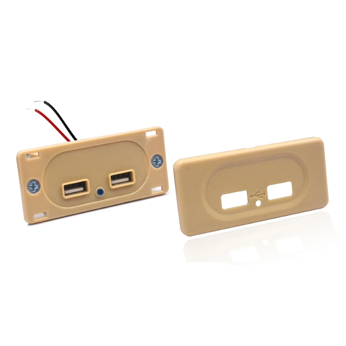 Автомобильное зарядное устройство с двумя USB-портами 3 1 А 12 В 24 для мотоциклов