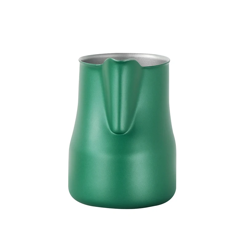 Jarra italiana de caf&eacute; 304, jarra de leche, jarra de espuma, taza de flores, Espresso para Barista, Logo personalizable-5