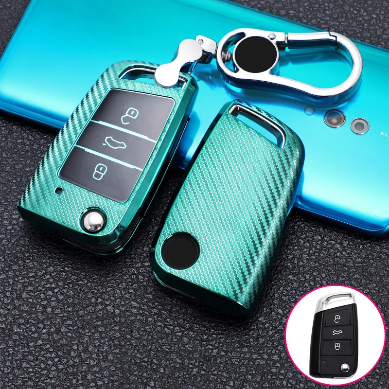 

Car Key Case Cover For Volkswagen VW bora Tiguan Golf 7 3 4 5 6 6r mk7 Skoda Octavia A7 polo 9n mk4 passat b5 b6 b7 b8