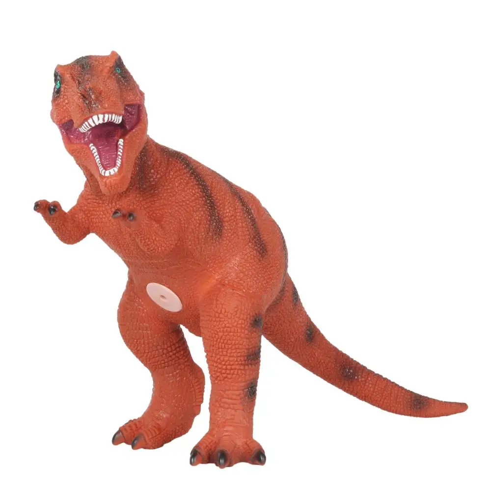 Huang Cheng Toys 18 дюймов тираннозавр модель динозавра фигурка животного ПВХ набитая хлопком мягкая на ощупь с реалистичной кожей текстура