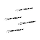4 шт. автомобильные Алюминиевые наклейки для украшения звука для Chevrolet Cruze TRAX Aveo Sonic Lova Sail Equinox Captiva Volt Camaro Cobalt Spark