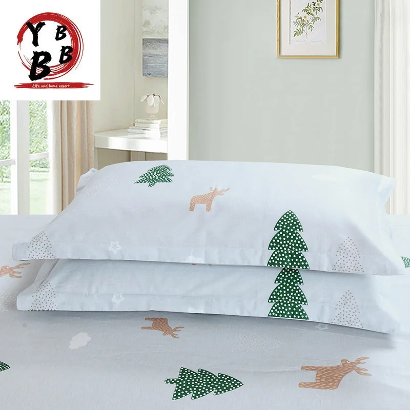 

Bedding Sets Fashion Duvet Cover Bed Sheet RU Family Size For Russia Queen King cotton Bedclothes Gray green Christmas tree