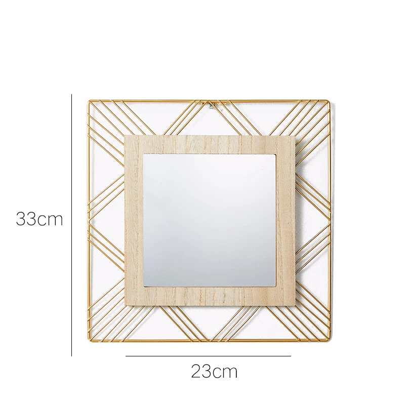 2020 Новое Скандинавское стильное металлическое настенное зеркало украшение