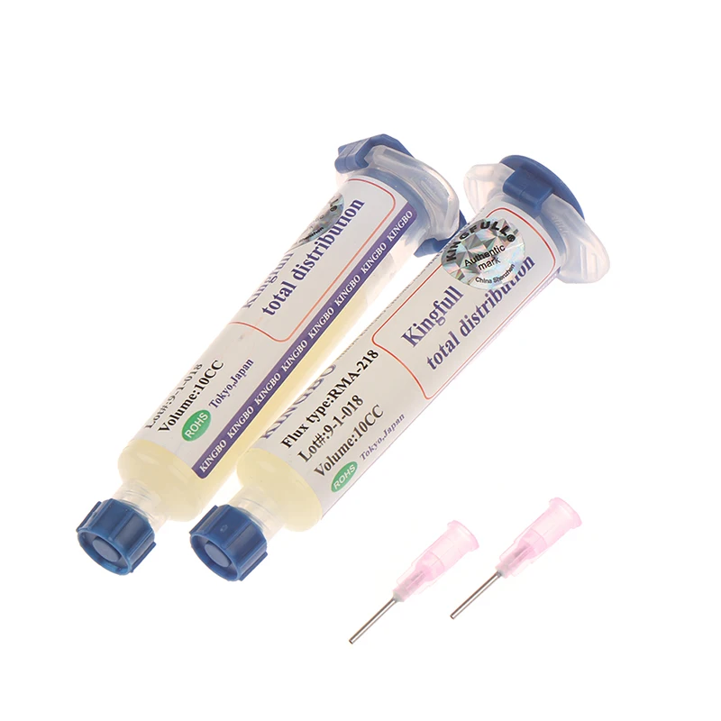 Высококачественный припой флюс KINGBO RMA-218 10cc без очистки с бесплатной иглой |