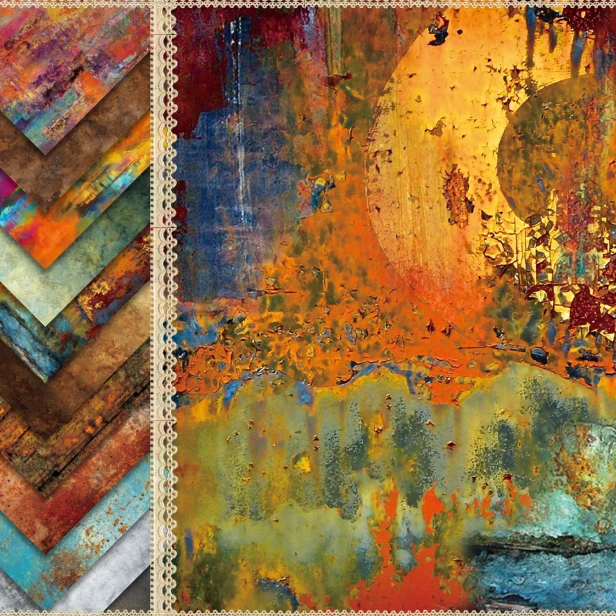 

YPPCRAFT 12 листов, винтажные бумажные вкладыши для скрапбукинга, бумажные оригами, бумажные карточки для рукоделия, бумажные поделки для скрапб...