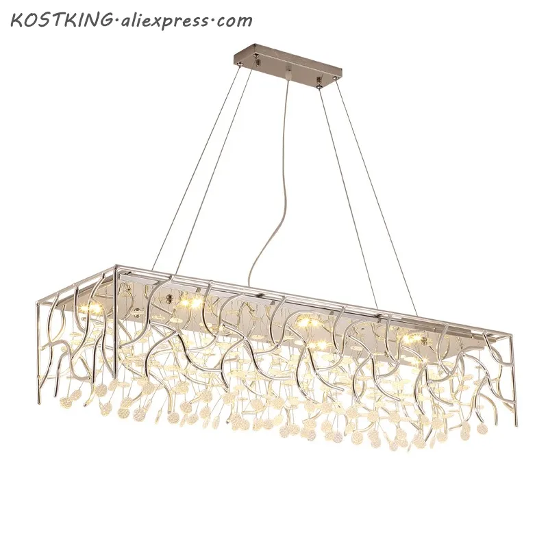 

Modern LED chandelier restaurant hanging lights Nordic glass deco lighting living room fixtures dining room pendant lamps