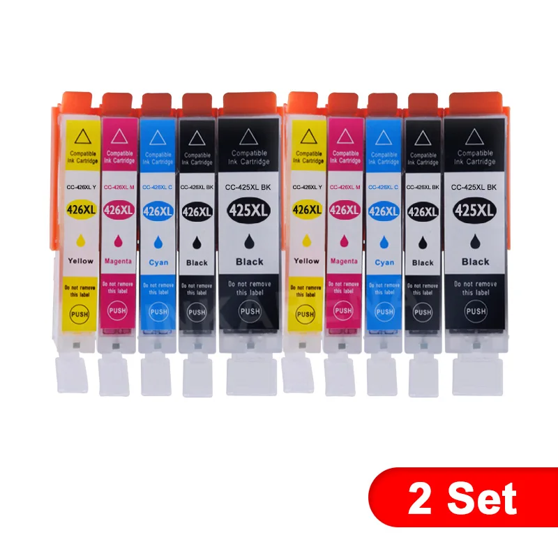 PGI425426 2Set PGI-425 Cli-426 совместимый чернильный картридж для принтера Canon PGI425 CLI426 PIXMA IP4840 IP4940 IX6540 MG5140 MG5240 MG5340 MX714 принтер - Цвет: PGI425426 2Set