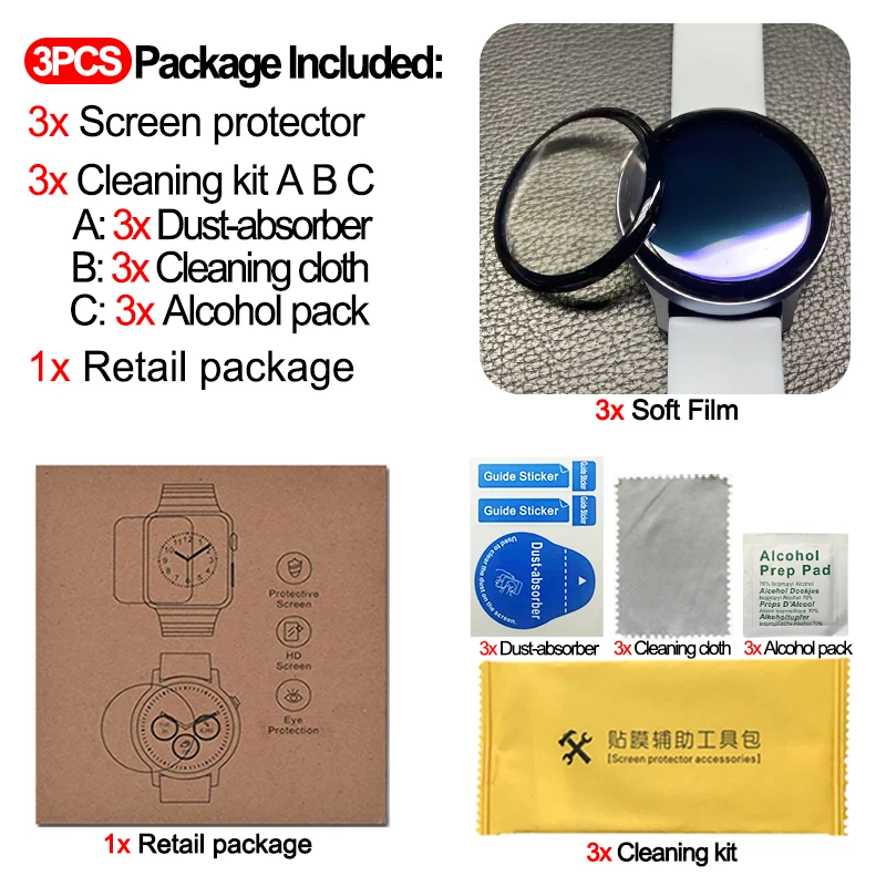 

Curved Edge soft Protective film Cover For Huawei watch Fit GT 2 Pro 42mm 46mm GT 2e Honor Magic 2 Screen Protector (Not Glass)