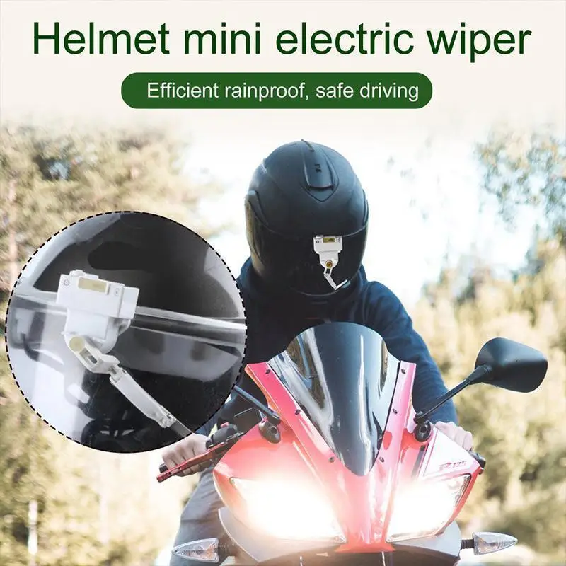 

Motorcycle Helmet Wiper Lightweight Durable Electric Car Helmet Wiper Flexible Safe Motorcycle Helmet Wiper Dropshipping