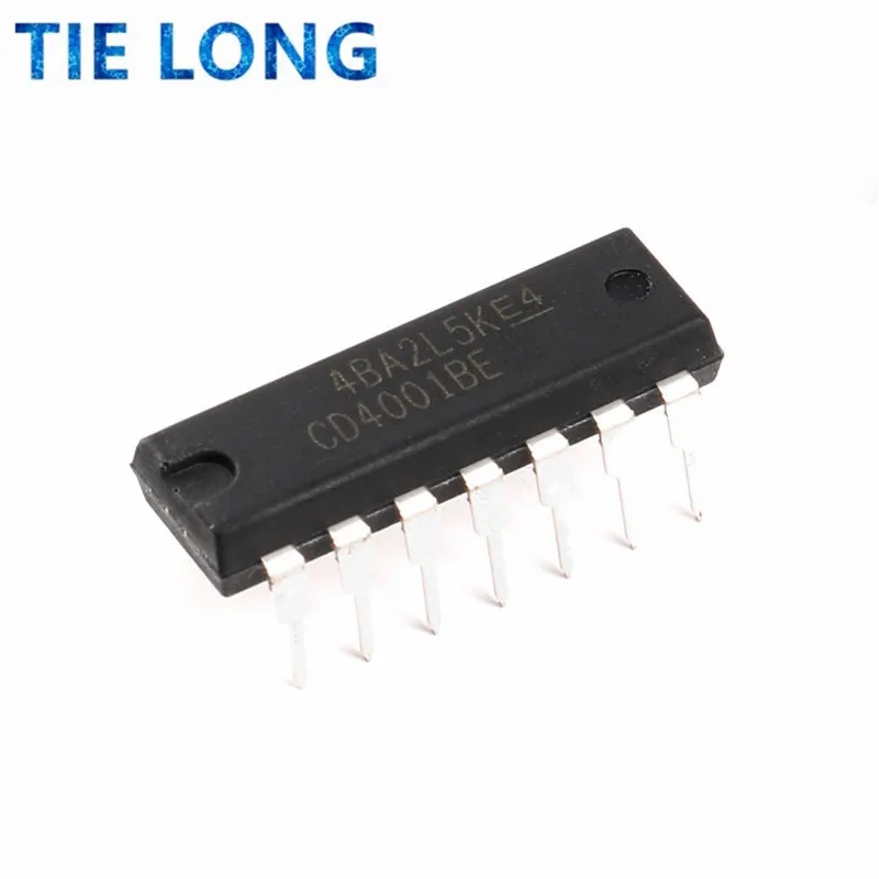10 шт. CD4001BE DIP14 CD4001 DIP 4001BE DIP-14 Новый и оригинальный IC | Электронные компоненты
