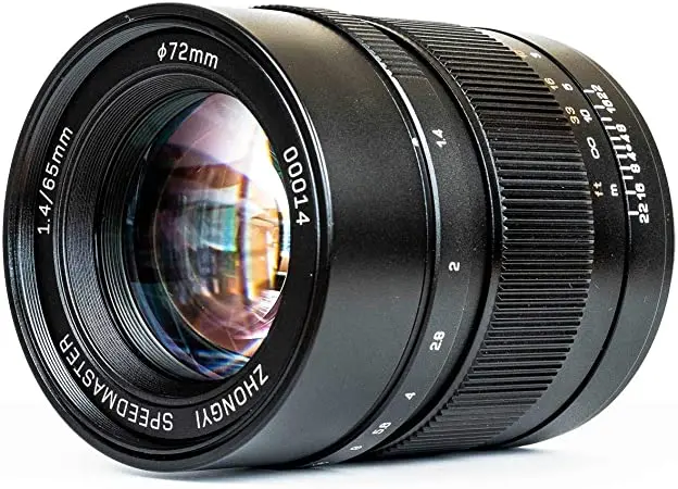 Zhongyi Mitakon Speedmaster 65mm F1.4 Lens Manual Focus Prime lens for FUJI Fujifilm G Mount Medium Format Cameras GFX50S GFX100 |