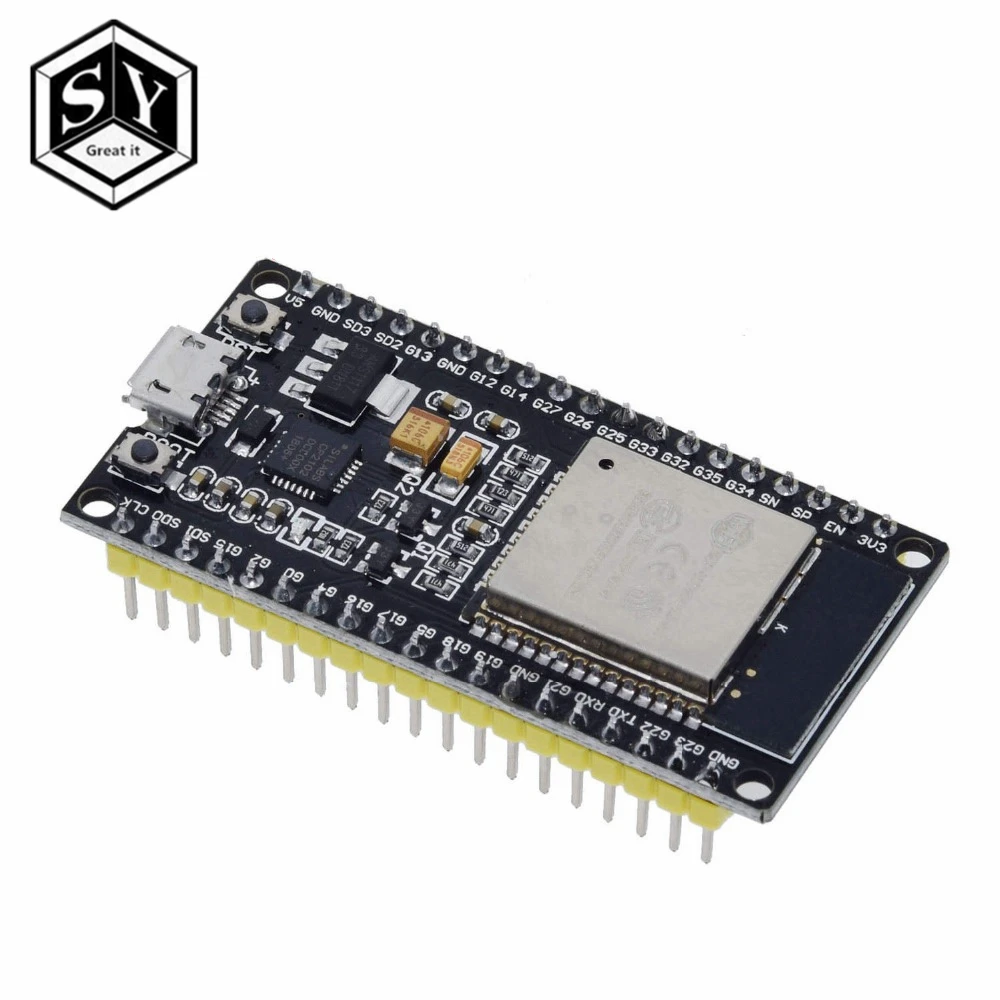 ESP32 ESP-32 ESP32S ESP-32S CP2102 беспроводной WiFi Bluetooth макетная плата Micro USB двухъядерный усилитель мощности фильтрующий модуль