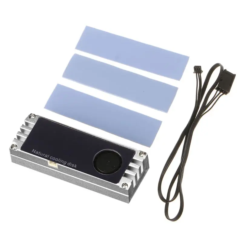 

Temperature OLED Display M.2 2280 SSD Heatsinks Heat Thermal Pads