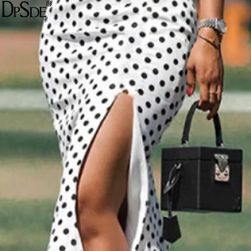 Женское длинное платье без бретелек Элегантное летнее с поясом и высоким