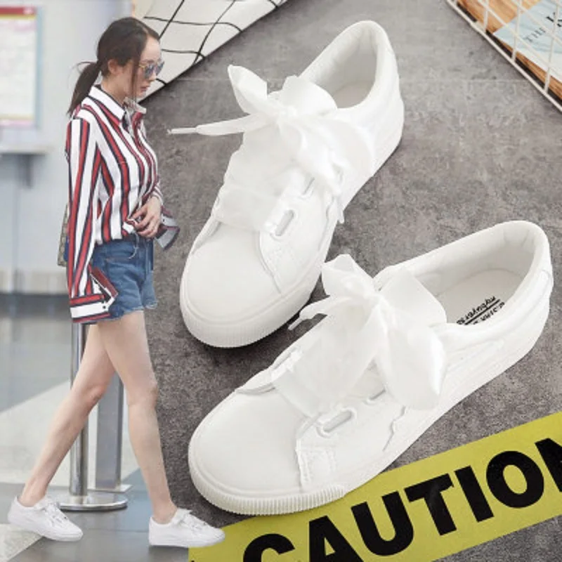 Новинка весна-осень 2019 дикая Корейская атласная Повседневная обувь на плоской