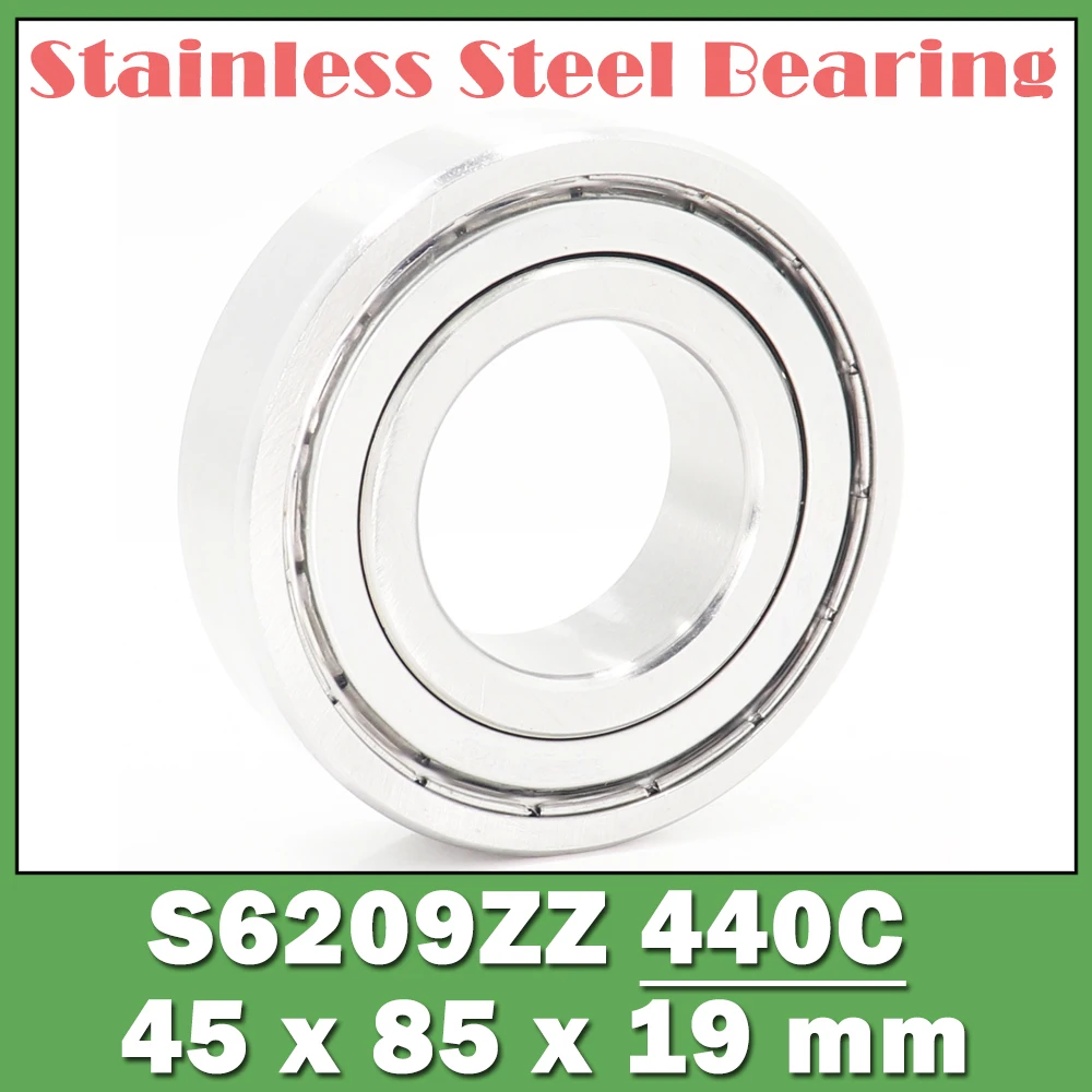 

S6209ZZ Bearing 45*85*19 mm ( 1 PC ) S6209 Z ZZ S 6209 440C Stainless Steel S6209Z Ball Bearings