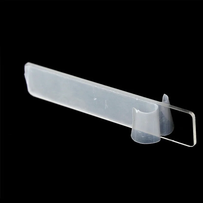 

10pcs False Nail Tips Nail Art Display Stand Transparent Practice Acrylic Gel Polish Holder Strip Manicure Showing Tools