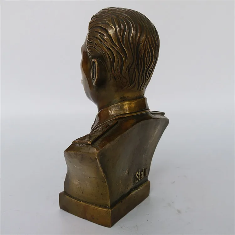 

15CM Russian Leader Joseph Stalin Bust Bronze Statue