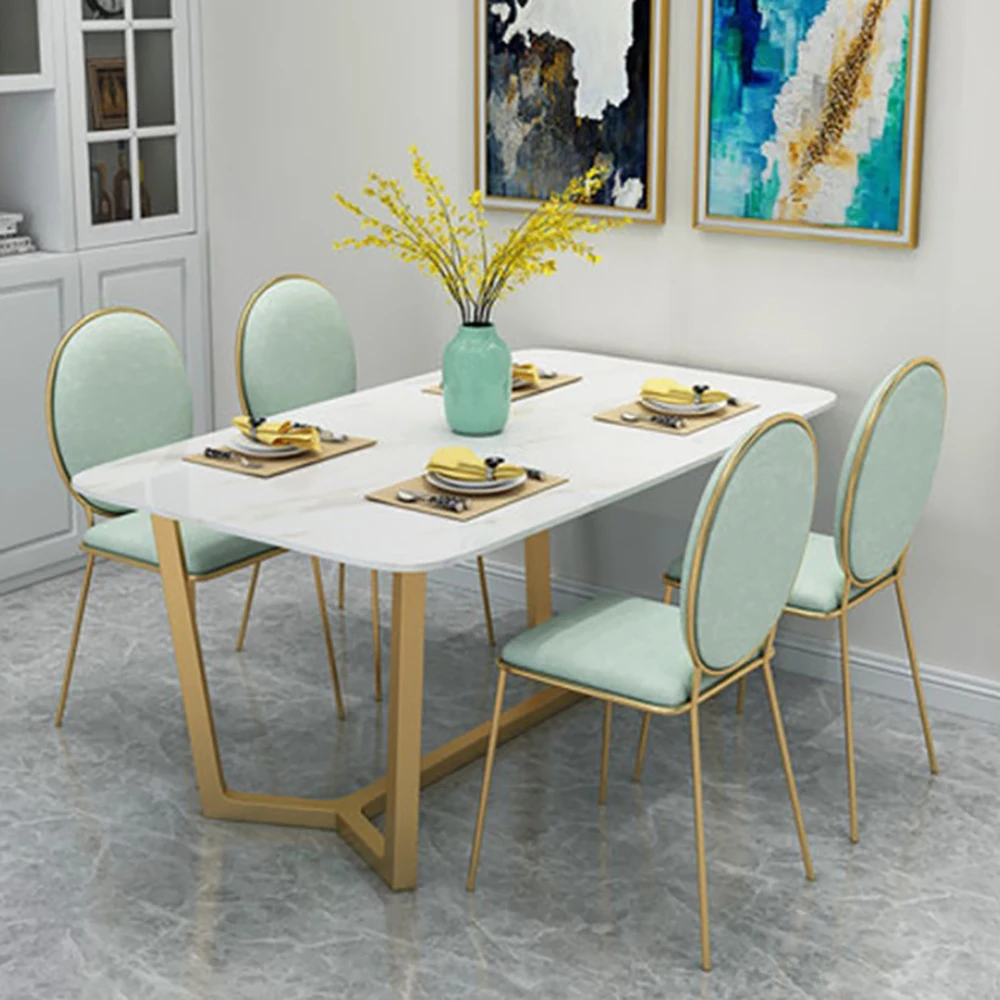 Скандинавский мраморный обеденный стол Домашний Светильник роскошный Железный