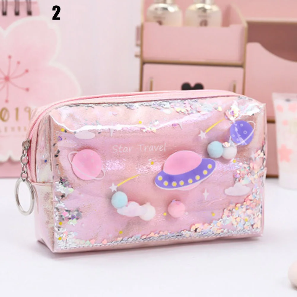 Милые Мультяшные прозрачные чехол для монет офисные школьные принадлежности